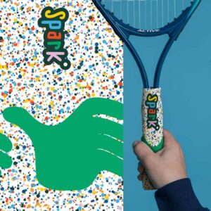 We are spark. Tennis Racquet guide grips for kids - 100s & 1000s