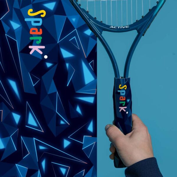 We are spark. Tennis Racquet grips for kids - blue